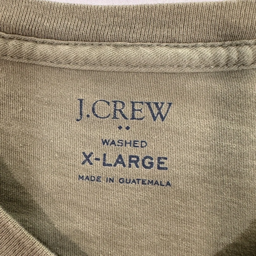 J.Crew Washed Cotton T-Shirt Mens XL Green Short‎ Sleeve Re-Imagined | Gorpcore
